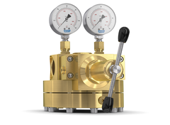 Universal dome-loaded pressure regulator operated by pilot pressure regulator